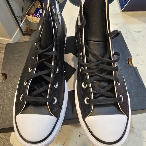 Converse Chuck Taylor All Star Lift High Black/White Mens 10 Womens 11.5 56175C - Picture 4 of 9